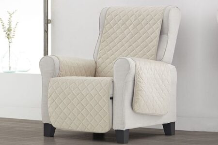 Fauteuilbeschermer Velvet Beige