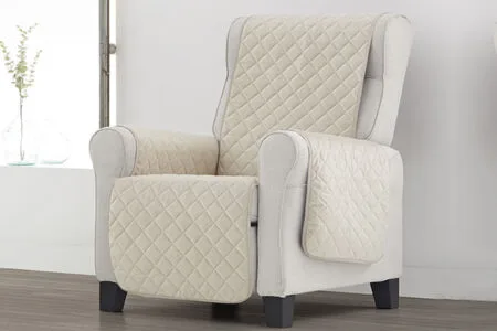 Fauteuilbeschermer Velvet Beige