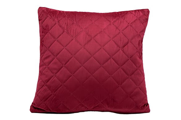 Velvet Quilt Sierkussen Rood