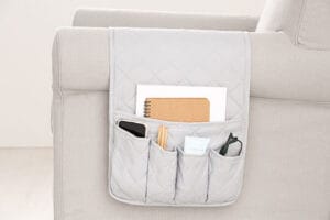 Bank-Organizer Lichtgrijs | Alles binnen handbereik met deze bank organizer