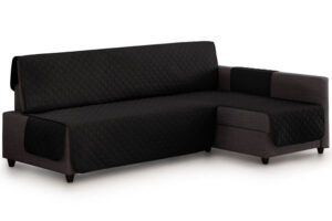 Bankbeschermer Friheten chaise longue rechts zonder armleuning zwart