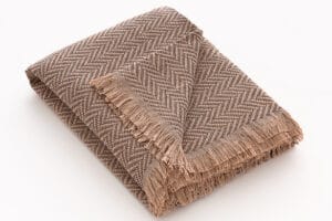 Plaid Kenya chocoladebruin- Premium Belmarti® kwaliteit