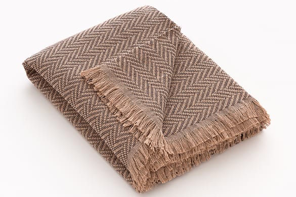 Plaid Kenya chocoladebruin- Premium Belmarti® kwaliteit