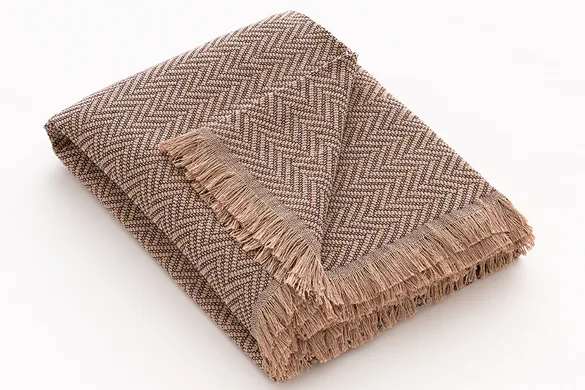 Plaid Kenya chocoladebruin- Premium Belmarti® kwaliteit