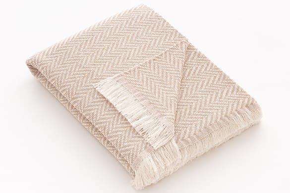 Plaid Kenya taupe - Premium Belmarti® kwaliteit