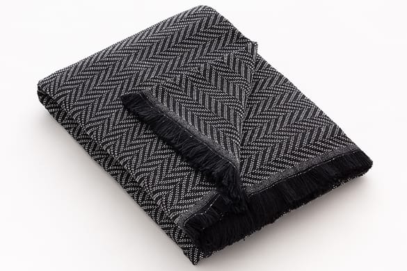 Plaid Kenya zwart - Premium Belmarti® kwaliteit