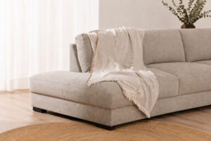 Plaid Namibia Taupe – Tijdloos, stijlvol en duurzaam