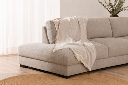 Plaid Namibia Taupe – Tijdloos, stijlvol en duurzaam