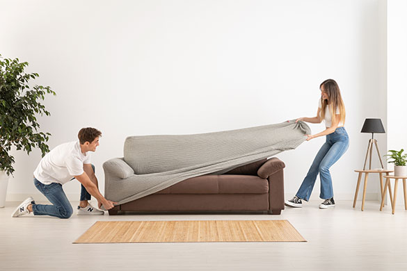 De Milos bankhoes is een elastische bankhoes die je bank beschermt tegen slijtage, vlekken en verkleuring.