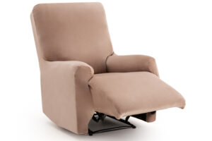 Relaxfauteuilhoes met beweegbare voetensteun Bellagio Velvet linnen